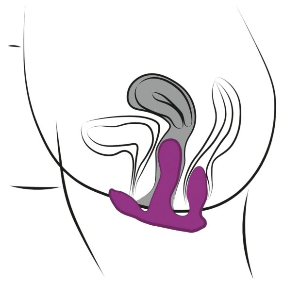 3Some Total Ecstasy - Akku, Funk-Doppelvibrator (Lila)