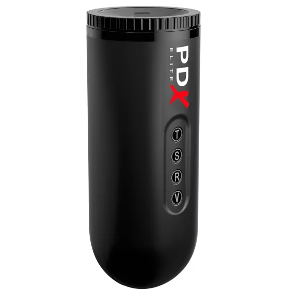 PDX Moto Blower - Saugender, vibrierender Masturbator (schwarz)
