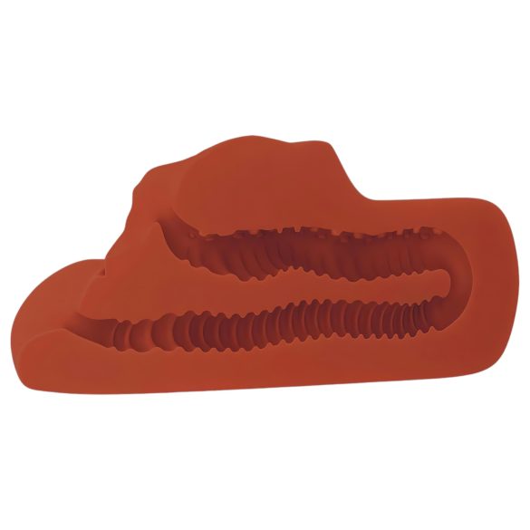 PDX Double Stroker - 2in1 realitätsnaher Masturbator (braun)