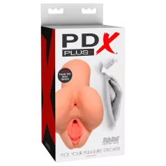   PDX Pick Your Pleasure - 2in1 lebensechter Masturbator (naturfarben)