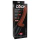 King Cock Plus 7.5 - realistischer Stoßvibrator (braun)