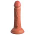 King Cock Elite 6 - Haftender, realistischer Dildo (15cm) - Dunkel