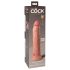 King Cock Elite 9 - Saugnapf, naturgetreuer Dildo (23cm) - Hautfarben