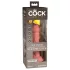 King Cock Elite 6 - Vibrator mit Saugnapf (15 cm) - naturfarben