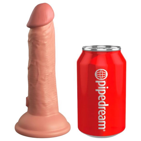 King Cock Elite 6 - lebensechter Vibrator 15cm (dunkel natur)