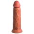 King Cock Elite 8 - Lebensechter Vibrator 20cm (dunkel natur)