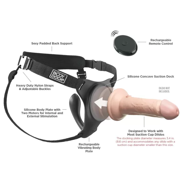 Body Dock G-Punkt Pro und Silexd 7 Aufschnallbarer Dildo