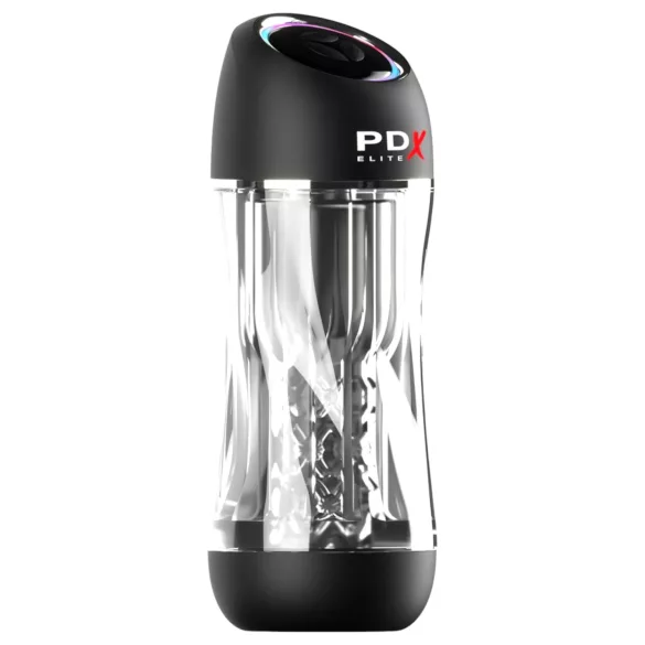 PDX ViewTube Pro - Saug‑Vibrationsmasturbator (schwarz)