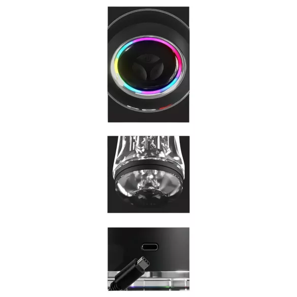 PDX ViewTube Pro - Saug‑Vibrationsmasturbator (schwarz)