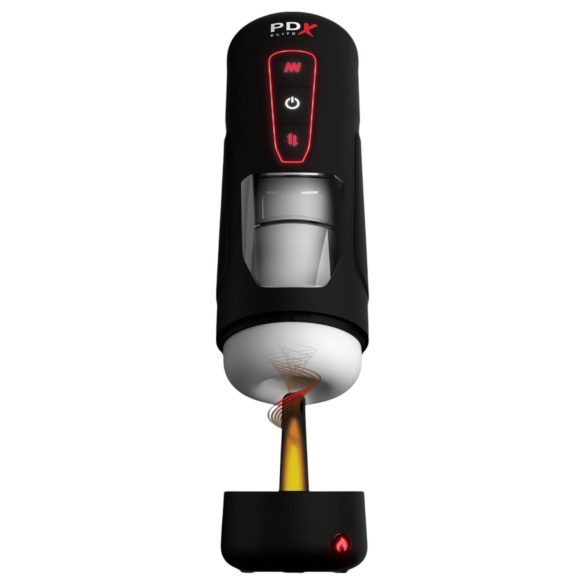 PDX Elite Milk Me Hotter - Erwärmender Masturbator (Schwarz)