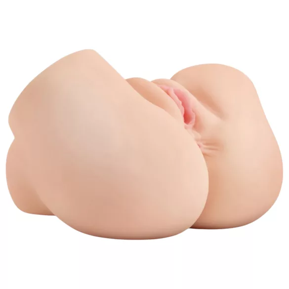 PDX Elite - saugender, vibrierender 2-in-1-Masturbator (natur)
