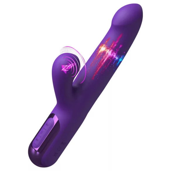 Fantasy For Her - 2in1 Stoßvibrator und Klitorisstimulator (Lila)