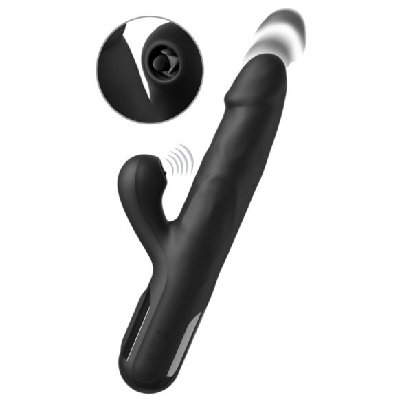 Fetisch - 3-Motor-Stoßvibrator (schwarz)