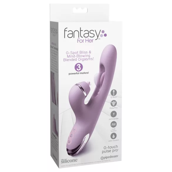 Fantasy For Her G-Touch Pulse Pro - Vibrator mit Klitorisstimulator (lila)