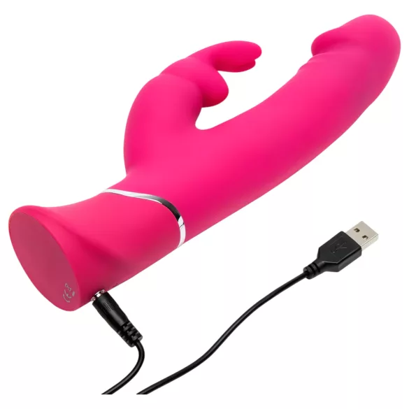 Happyrabbit Dual Density - wasserdichter Klitoris-Vibrator mit Arm (Pink)