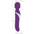 Javida Wand & Pearl - 2in1 Massagestab Vibrator (Lila)