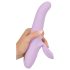 SMILE Thrusting - Rotierender Vibrator mit Klitorisstimulator (Lila)