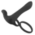 Black Velvets - Akku 2-in-1 Vibrator und Penisring (schwarz)