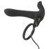 Black Velvet - Akku 2in1 Partner-Vibrator & Penisring (schwarz)