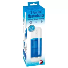 You2Toys - Akku-Rotations-Stoßmasturbator (blau-weiß)