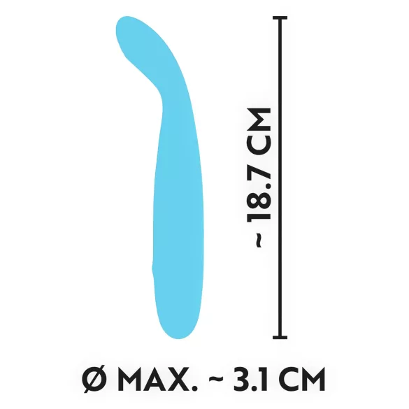 Cuties Mini - Akku, wasserdichter G-Punkt Vibrator (türkis)