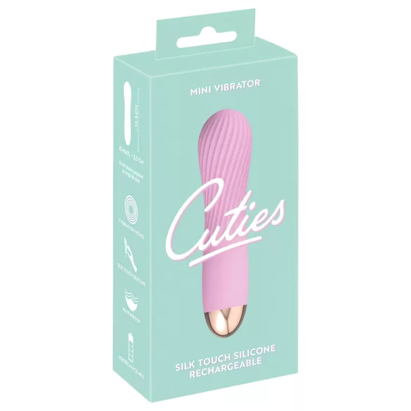 Cuties Mini - Akku, wasserdichter Spiralvibrator (Pink)