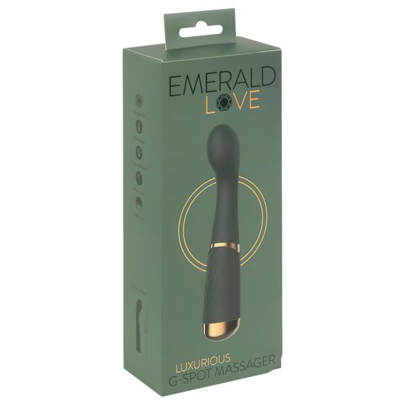 Emerald Love - Wiederaufladbarer G-Punkt Vibrator, wasserdicht (grün)