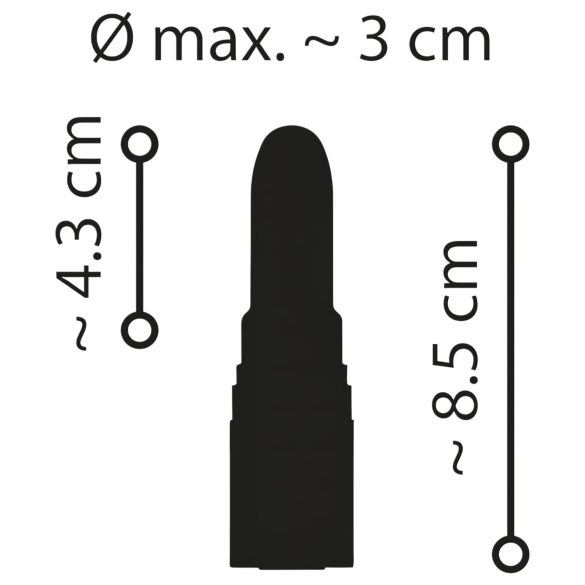 Emerald Love - Akku, wasserdichter Lippenstiftvibrator (rot)