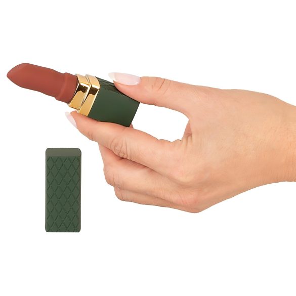 Emerald Love - Akku, wasserdichter Lippenstiftvibrator (rot)