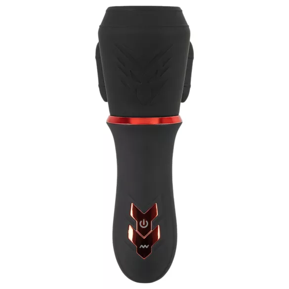 Rebel - Akku-Power, 2-Motoren Eichelvibrator (schwarz)