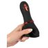 Rebel - Wiederaufladbarer Eichelvibrator mit 2 Motoren (Schwarz)