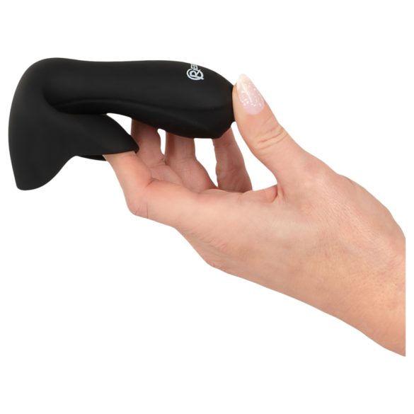 Rebel - Eichelvibrator mit Dilator (schwarz)