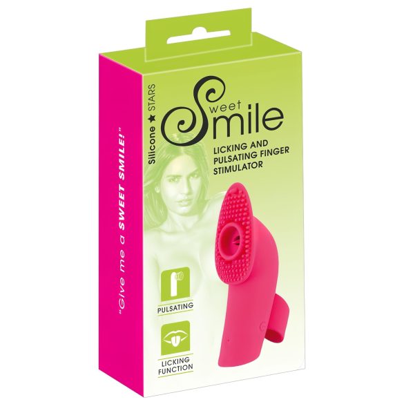 SMILE Licking - Luftwellen-Zungen-Fingervibrator (Pink)