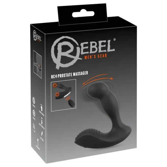 Rebel - Akku Prostata-Vibrator mit Fernbedienung (schwarz)