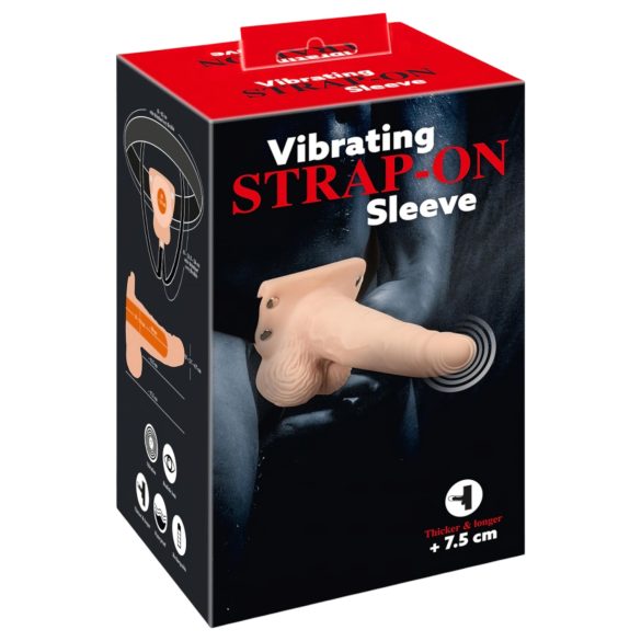 You2Toys Strap-on - Hohl, tragbarer Vibrator (Natur)