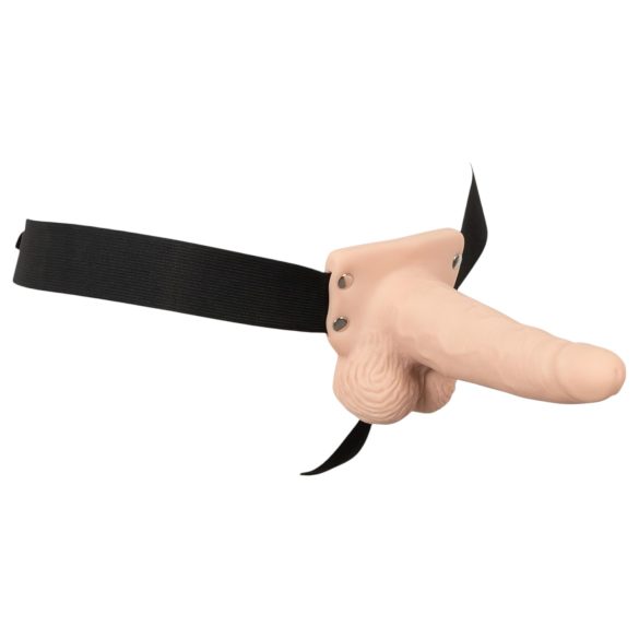 You2Toys Strap-on - hohler Vibrator zum Anschnallen (natur)