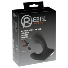   Rebel RC - Akku, Funk steuerbarer aufblasbarer Analvibrator (schwarz)