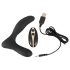 ANOS RC - Wiederaufladbarer Prostata Vibrator mit Fernbedienung (Schwarz)
