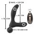 ANOS RC - Wiederaufladbarer Prostata Vibrator mit Fernbedienung (Schwarz)