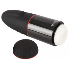 WYNE 02 - Akku Vibration-Saug Masturbator (schwarz-weiß)