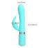 Pillow Talk Lively - Wiederaufladbarer Vibrator mit Klitorisarm (Türkis)