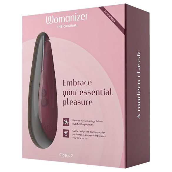 Womanizer Classic 2 - Wiederaufladbarer Druckwellen-Stimulator (Rot)