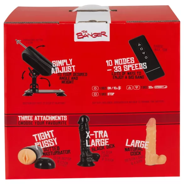 Die Banger Sexmaschine - inkl. 2 Dildos & 1 Masturbator