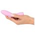 Cuties Mini 3 - Akkubetriebener, wasserdichter, gerippter Vibrator (Pink)