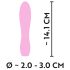 Cuties Mini 3 - Akkubetriebener, wasserdichter, gerippter Vibrator (Pink)