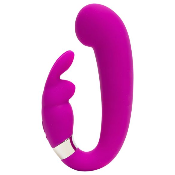 Happyrabbit Mini G - Akku G-Punkt Vibrator mit Klitorisarm (Lila)