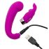 Happyrabbit Mini G - wiederaufladbarer G-Punkt Vibrator mit Klitorisarm (Lila)