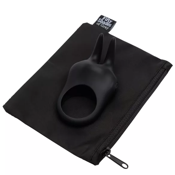 Fifty Shades of Grey - Klitorisreizender Penisring (schwarz)