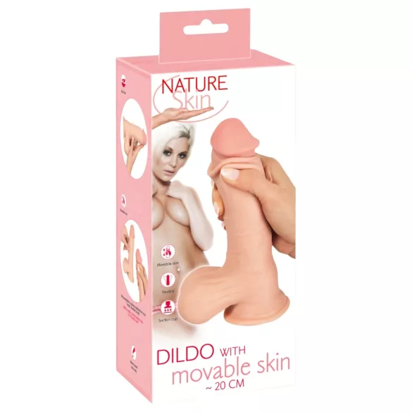 Nature Skin - Dildo mit Haut - 20cm (Natur)