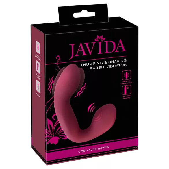 Javida Thumping - Pulsierender G-Punkt- und Klitoris-Vibrator (rot)